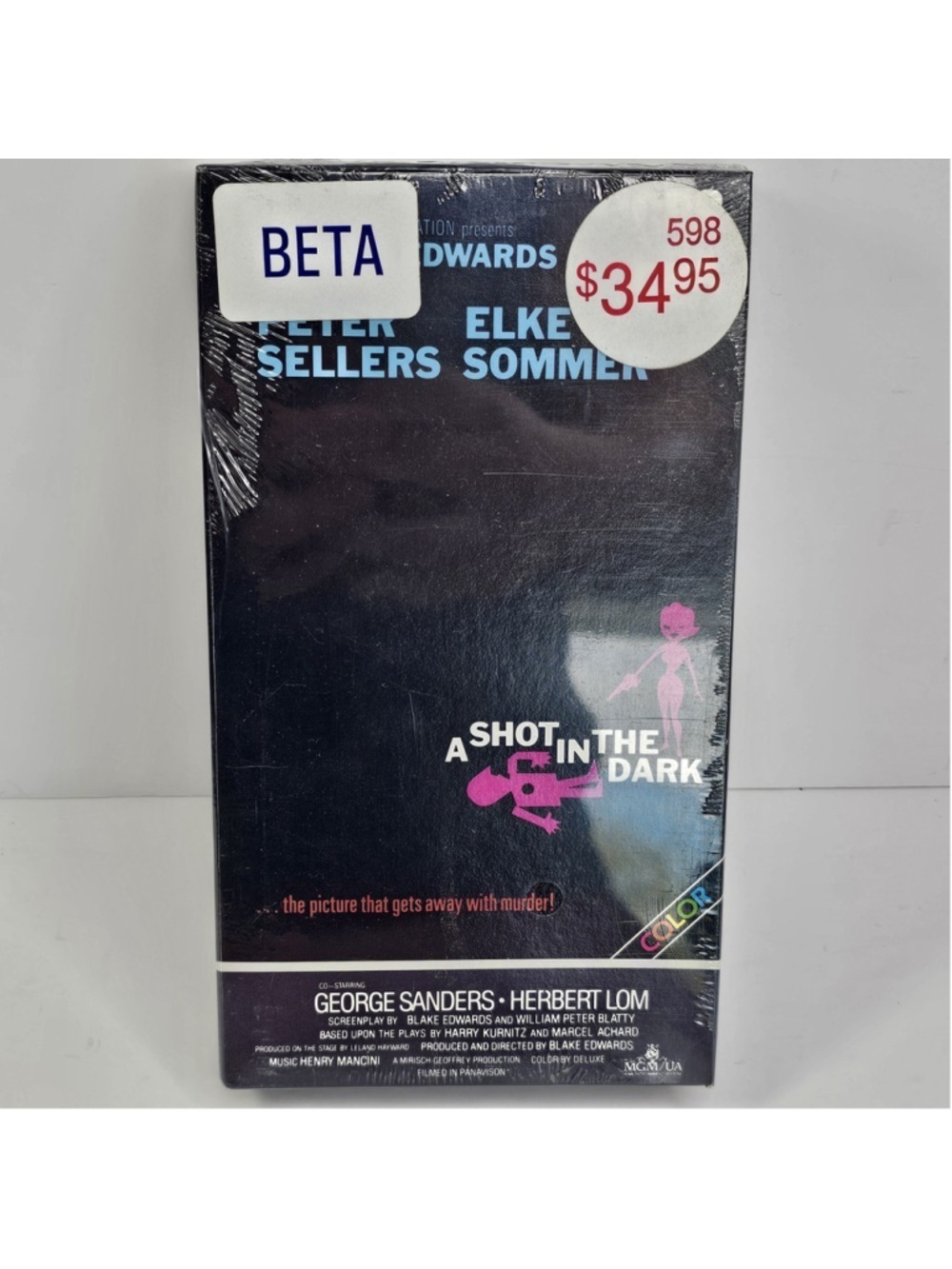 SEALED A Shot in the Dark BETAMAX CBS Fox Video Peter Sellers 1964 NEW Beta